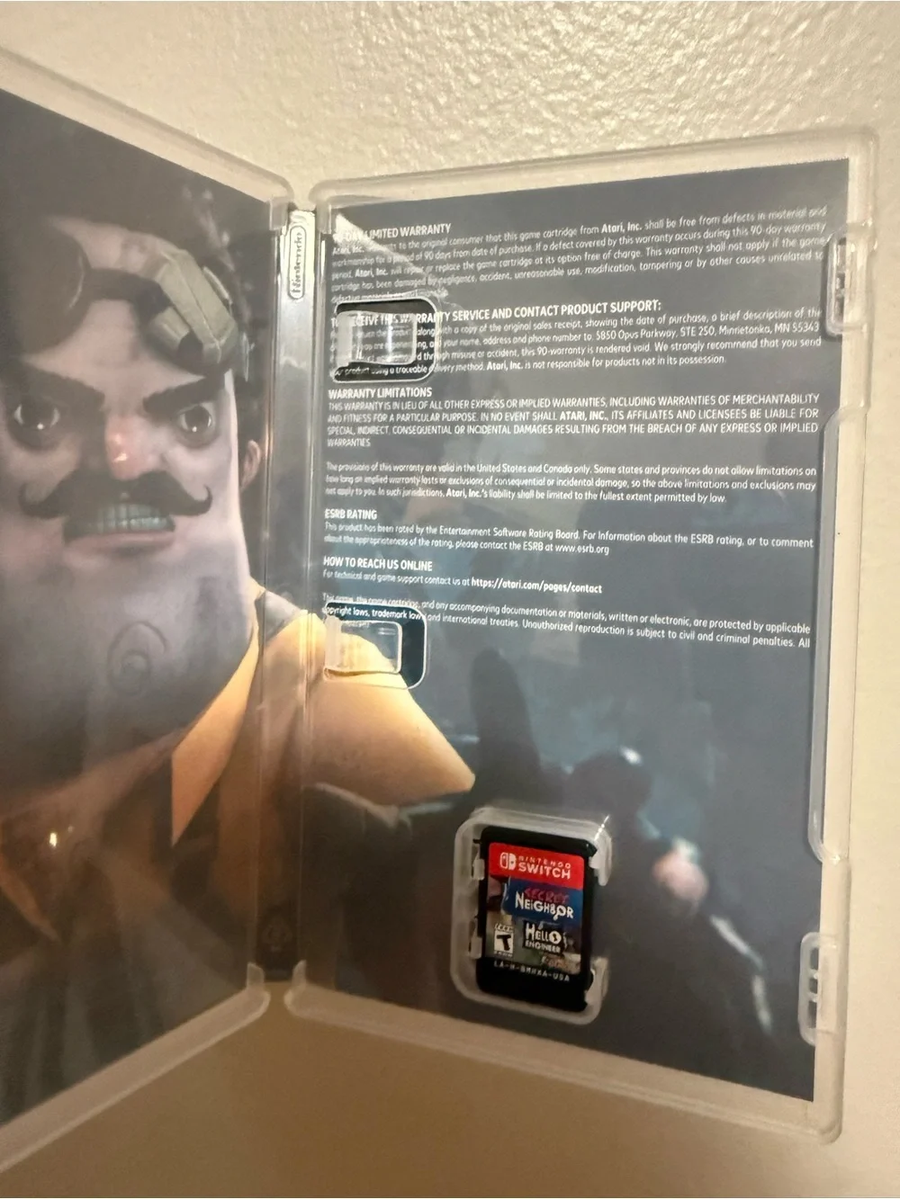Nintendo Switch Secret Neighbor & Hello Engineer Bundle - Blue Cover
